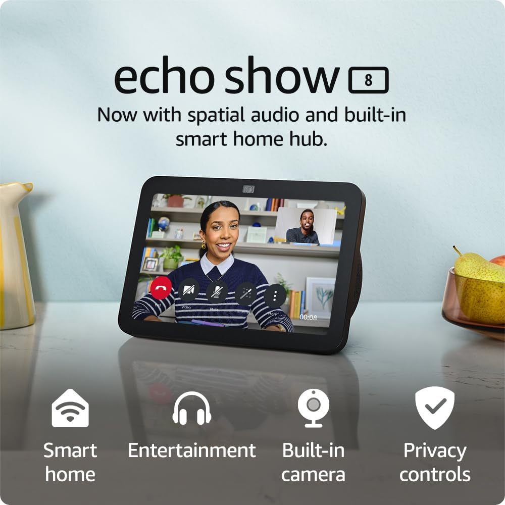 Charcoal Amazon Echo Show 8 third-generation smart display