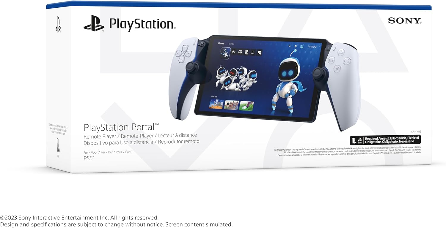 White PlayStation Portal Remote Player